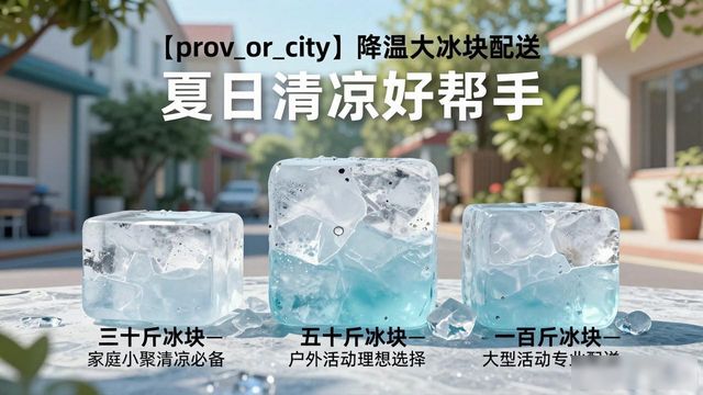静安降温大冰块配送_海鲜排档降温解决方案_高温天气大冰块配送