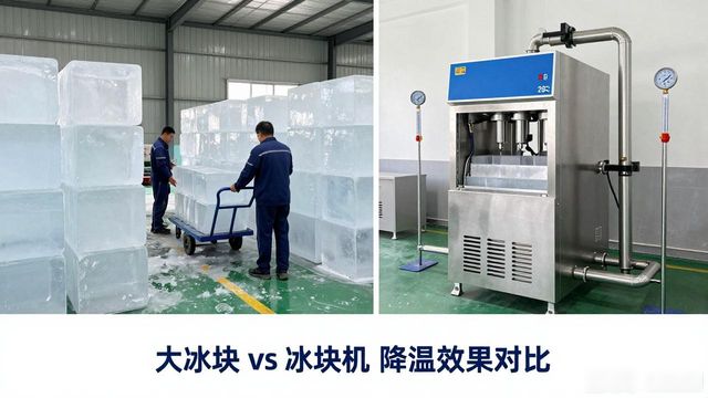 大冰块和冰块机哪个更划算_静安车间防暑降温大冰块_车间大冰块降温效果怎么样